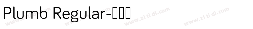 Plumb Regular字体转换
